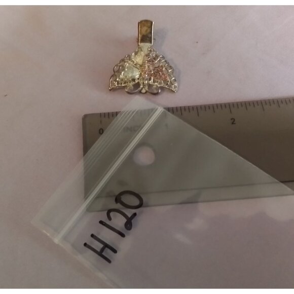 Vintage Butterfly Rhinestone Hair Clip Barrette - Picture 4 of 4